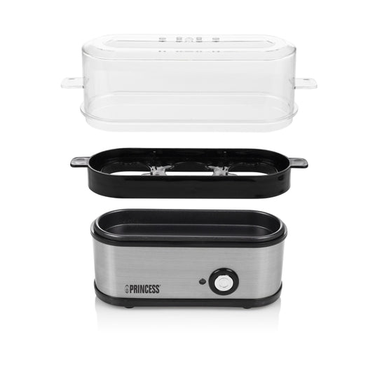 Princess 262043 eierkoker zwart rvs