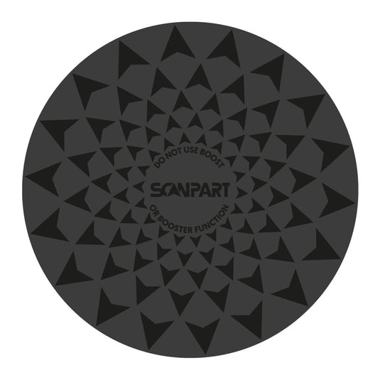 Scanpart speed inductiemat set 2x20 2x26 cm zwart