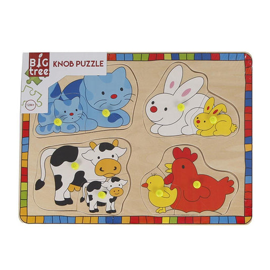 Big tree houten inlegpuzzel dieren