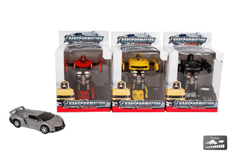 Load image into Gallery viewer, Transformable robot-car 4ass kleur 14cm

