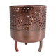 Gifts amsterdam metalen theelichthouder luca 10x8 cm koper