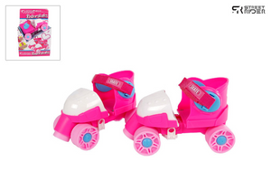 Street rider rolschaatsen roze alu frame verstelbaar 24-30