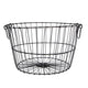 Diversen mand jill grijs metaal rond 28x28x18cm