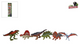 Dinoworld dinosaurus speelfiguren, 6st.