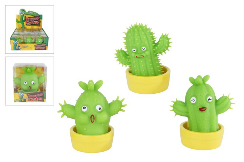 Load image into Gallery viewer, Stretchy cactus figuur 10cm 3ass in display
