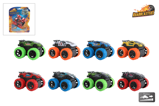 Roadblasters bigfoot spinning auto frictie 8ass 7,5cm