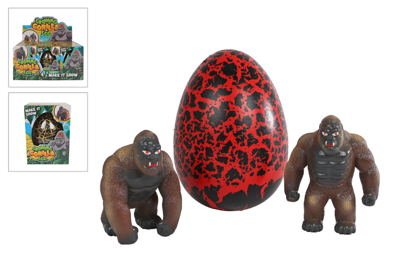 Load image into Gallery viewer, Groeiende gorilla in jumbo ei 2ass 11cm
