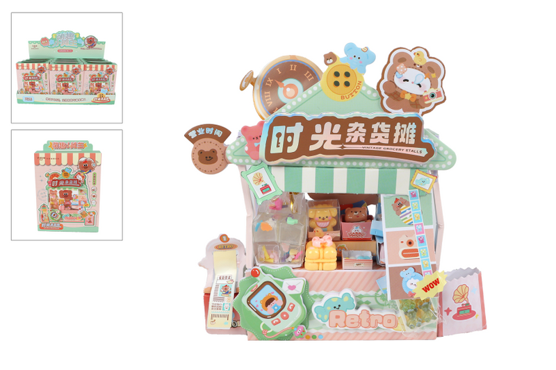 Load image into Gallery viewer, Kawaii miniatuur knutselkraampje boodschappen - groen

