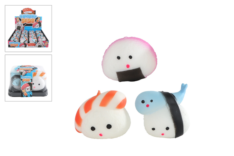 Load image into Gallery viewer, Kawaii squishy sushi, 3 stuks
