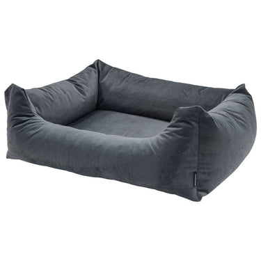 Madison hondenbed velvet 100x80x25 cm grijs
