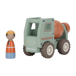 Little dutch houten betonwagen fsc