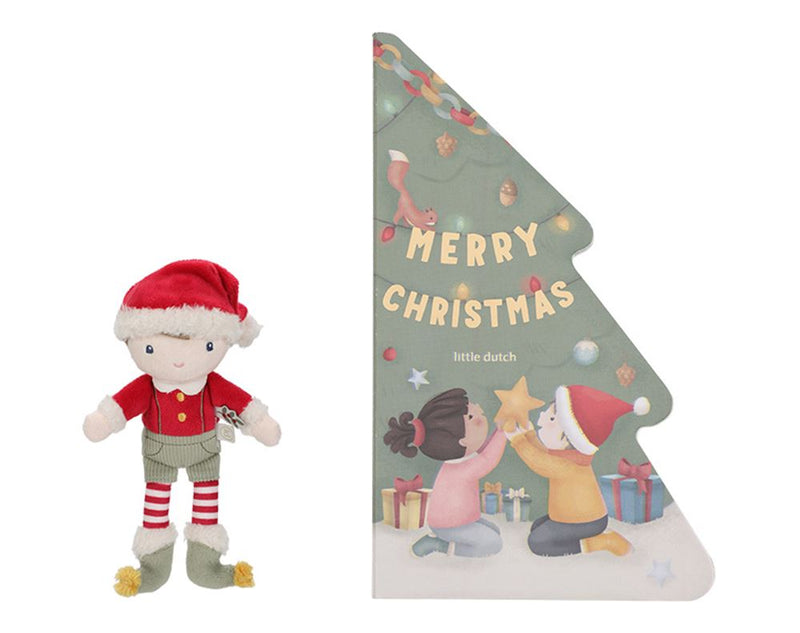 Load image into Gallery viewer, Little dutch - cadeauset kerst. boek+knu
