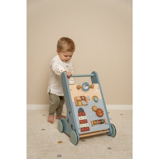 Little dutch houten babywalker sailors bay blauw