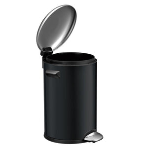 Eko vepa bins belle deluxe pedaalemmer 3l zwart zilver