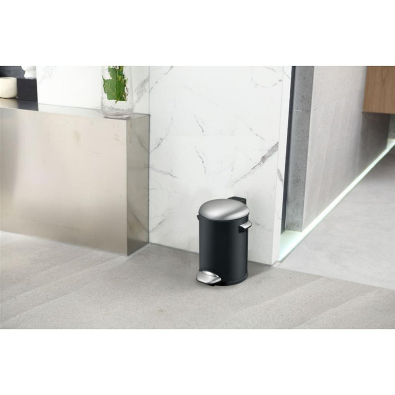 Load image into Gallery viewer, Eko vepa bins belle deluxe pedaalemmer 3l zwart zilver
