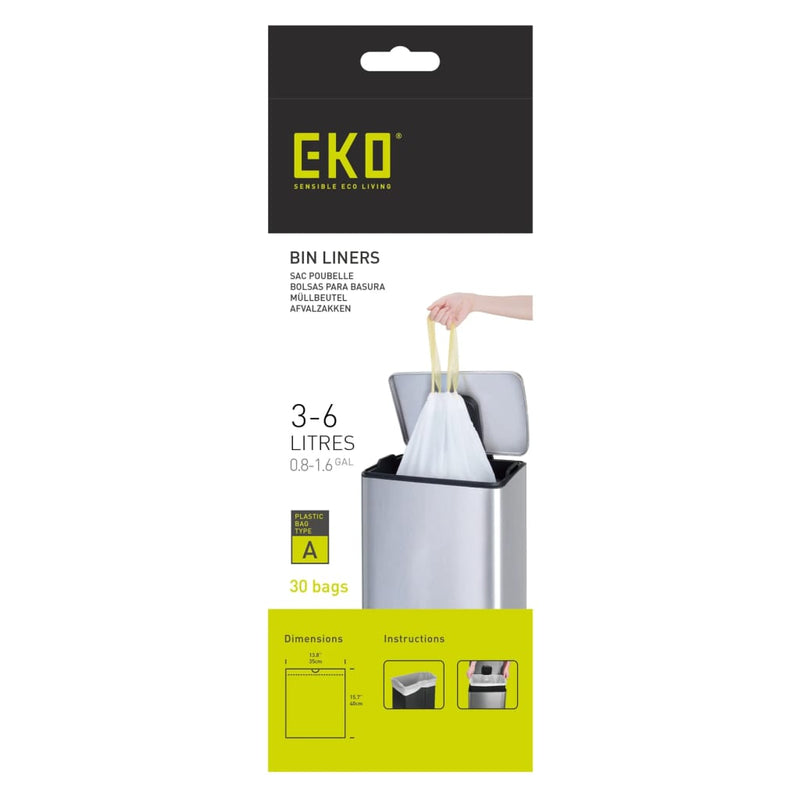 Load image into Gallery viewer, Eko afvalzakkenset a 24x30 st 3-6 l wit
