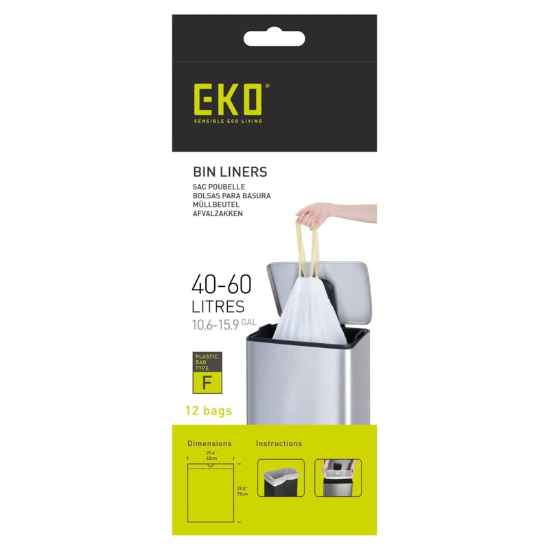 Load image into Gallery viewer, EKO EKO Afvalzakkenset F 24x12 st 40-60 L wit
