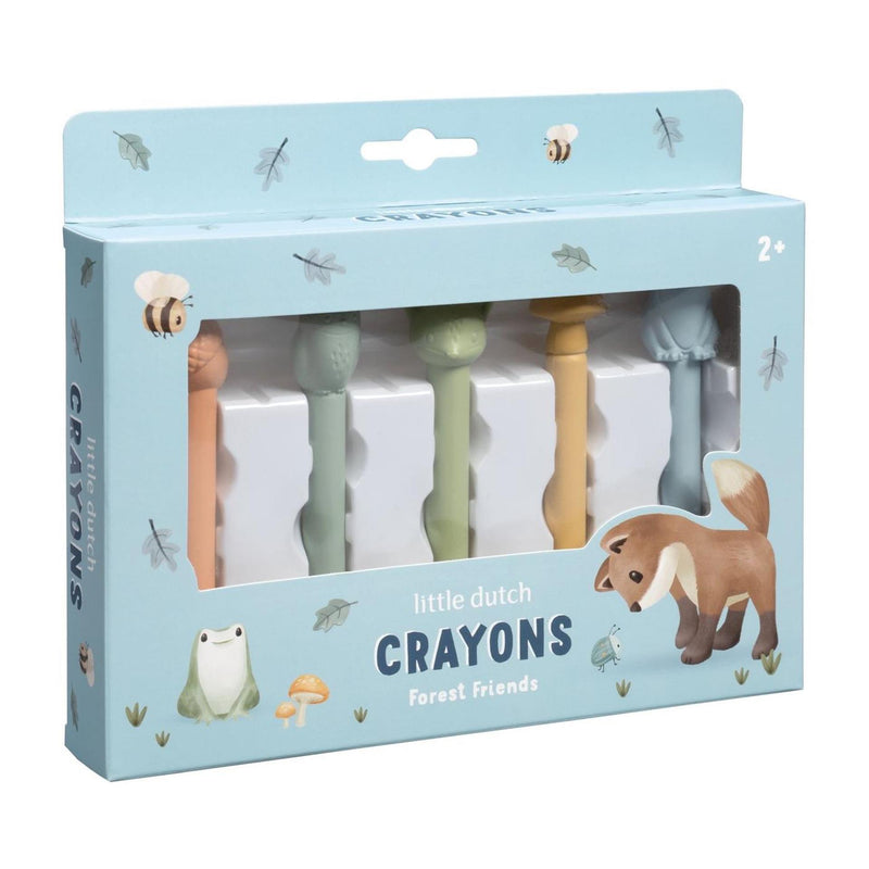 Afbeelding laden in galerijviewer, Little dutch waskrijtjes forest friends - creatief peuter kleuter speelgoed - cadeautip - speelgoed 2 jaar

