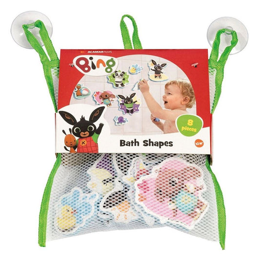 Bambolino bing badspeelgoed badfiguren, educatief speelgoed in opbergnetje - peuter kleuter speelgoed - vanaf 1 jaar - toys