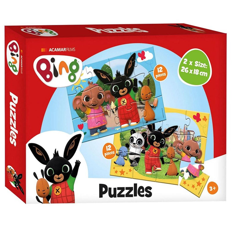 Load image into Gallery viewer, Bing puzzel 2x12 stuk 3+. 27.5x19x5.5 cm
