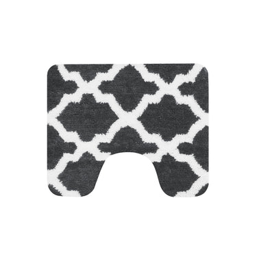 Dutch house toulon toiletmat 60x50 cm antraciet wit