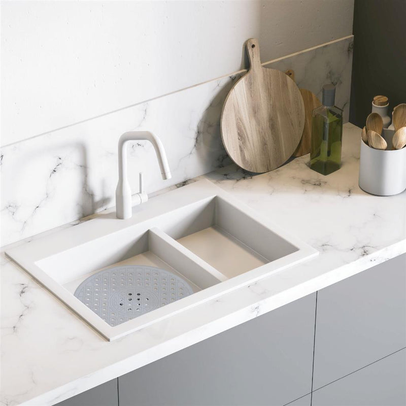 Load image into Gallery viewer, Dutch House Dutch House Gootsteenmat Rond 32 cm Rubber Grijs
