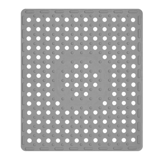 Dutch house gootsteenmat 31x27 cm rubber grijs