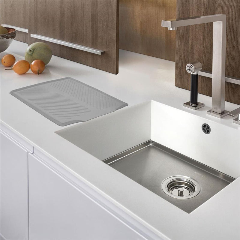 Load image into Gallery viewer, Dutch House Dutch House Drain Mat 45x37 cm Rubber Grijs
