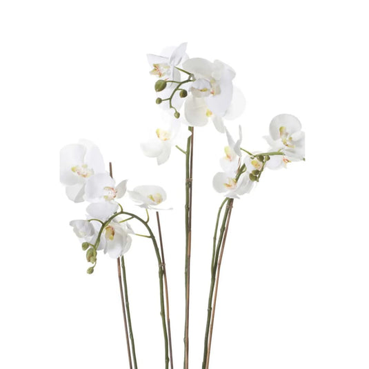 Emerald kunstplant orchidee met mos wit 90 cm 20.355