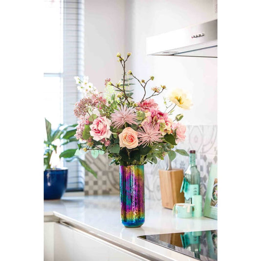 Emerald kunstboeket mistic summer 65 cm meerkleurig