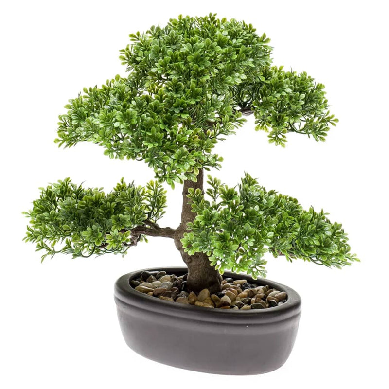 Load image into Gallery viewer, Emerald kunstplant mini bonsai ficus groen 32 cm 420002
