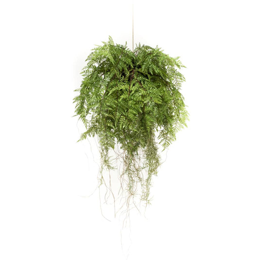 Emerald Emerald Kunstvaren hangend met wortels 55 cm