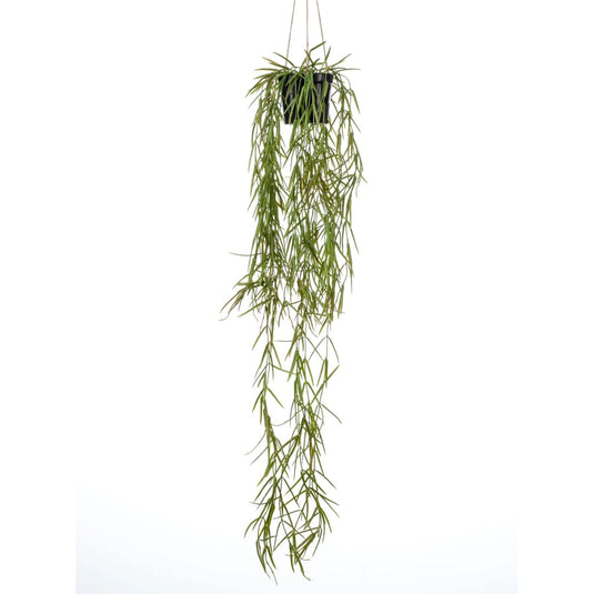 Emerald kunstplant hangend in pot wasbloem 80 cm