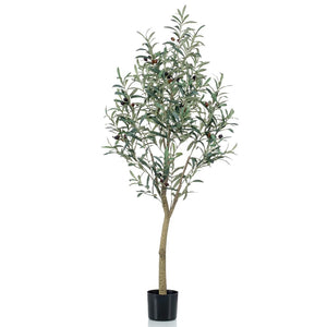 Emerald kunstplant in kunststof pot olijfboom 140 cm