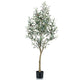 Emerald kunstplant in kunststof pot olijfboom 140 cm