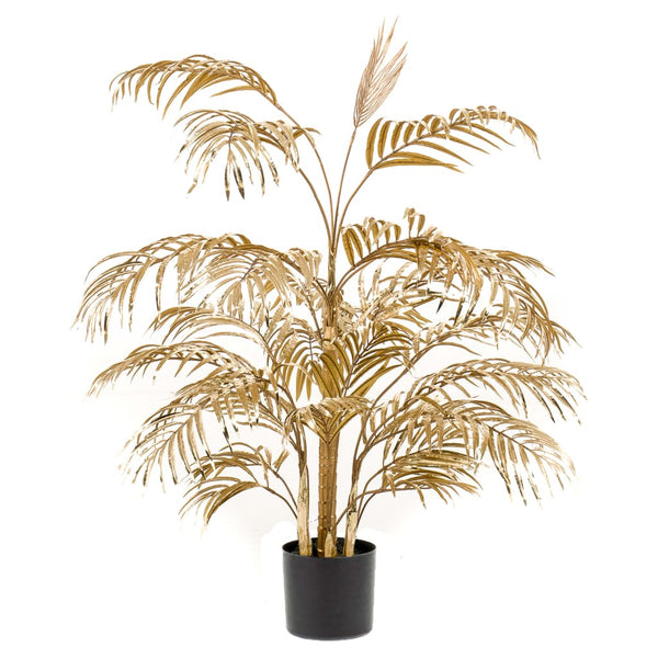 Emerald Emerald Kunstplant Areca palmboom 105 cm goudkleurig