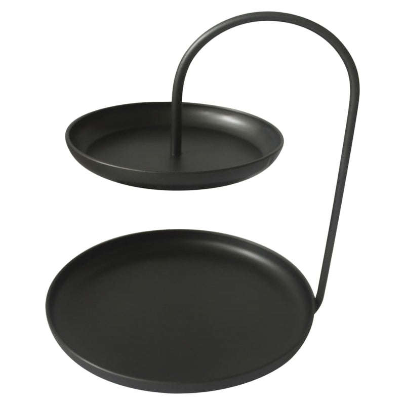 Load image into Gallery viewer, Lesli Living Lesli Living Etagère 2-laags Julie 31x30x40 cm zwart
