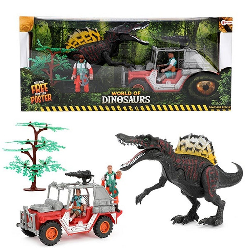 Load image into Gallery viewer, World of dinosaurs speelset met jeep
