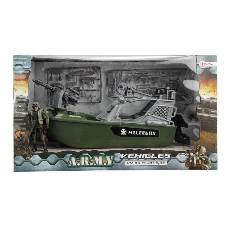 Load image into Gallery viewer, Toi-toys toi toys militair voertuig + accessoires
