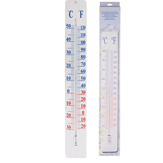 Esschert design thermometer op wandplaat th9 90 cm