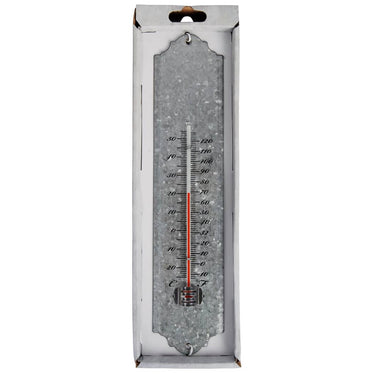 Esschert design wandthermometer 30 cm schrootzink oz10