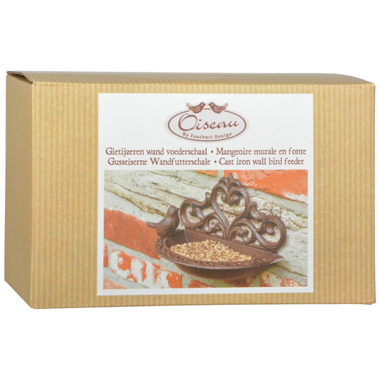 Esschert design vogelvoederbakje gietijzer bruin br26