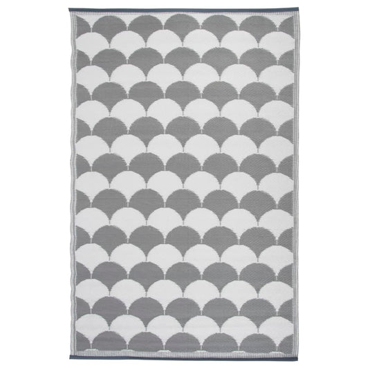 Esschert Design Esschert Design Buitenkleed 180x121 cm grijs en wit OC24