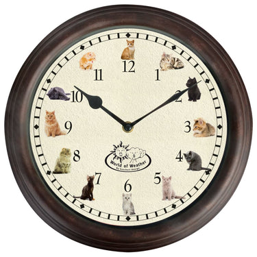 Esschert design klok met kattengeluiden