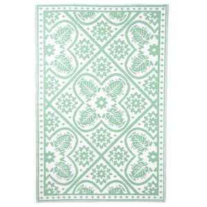 Esschert design buitenkleed 182x122 cm groen en wit