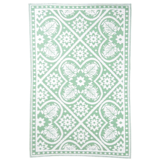 Esschert design buitenkleed 182x122 cm groen en wit