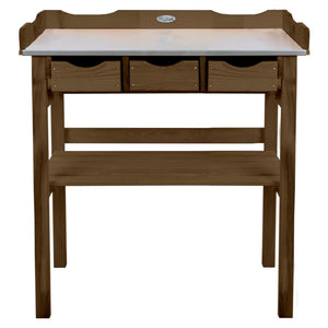 Esschert design oppottafel met lades bruin
