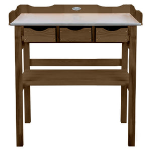 Esschert design oppottafel met lades bruin