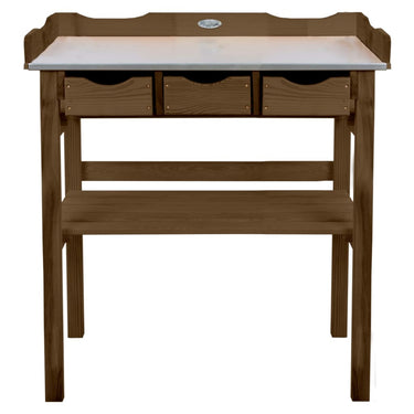 Esschert design oppottafel met lades bruin