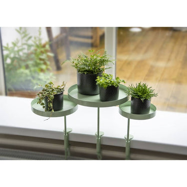 Esschert design plantenblad met klem rond m groen